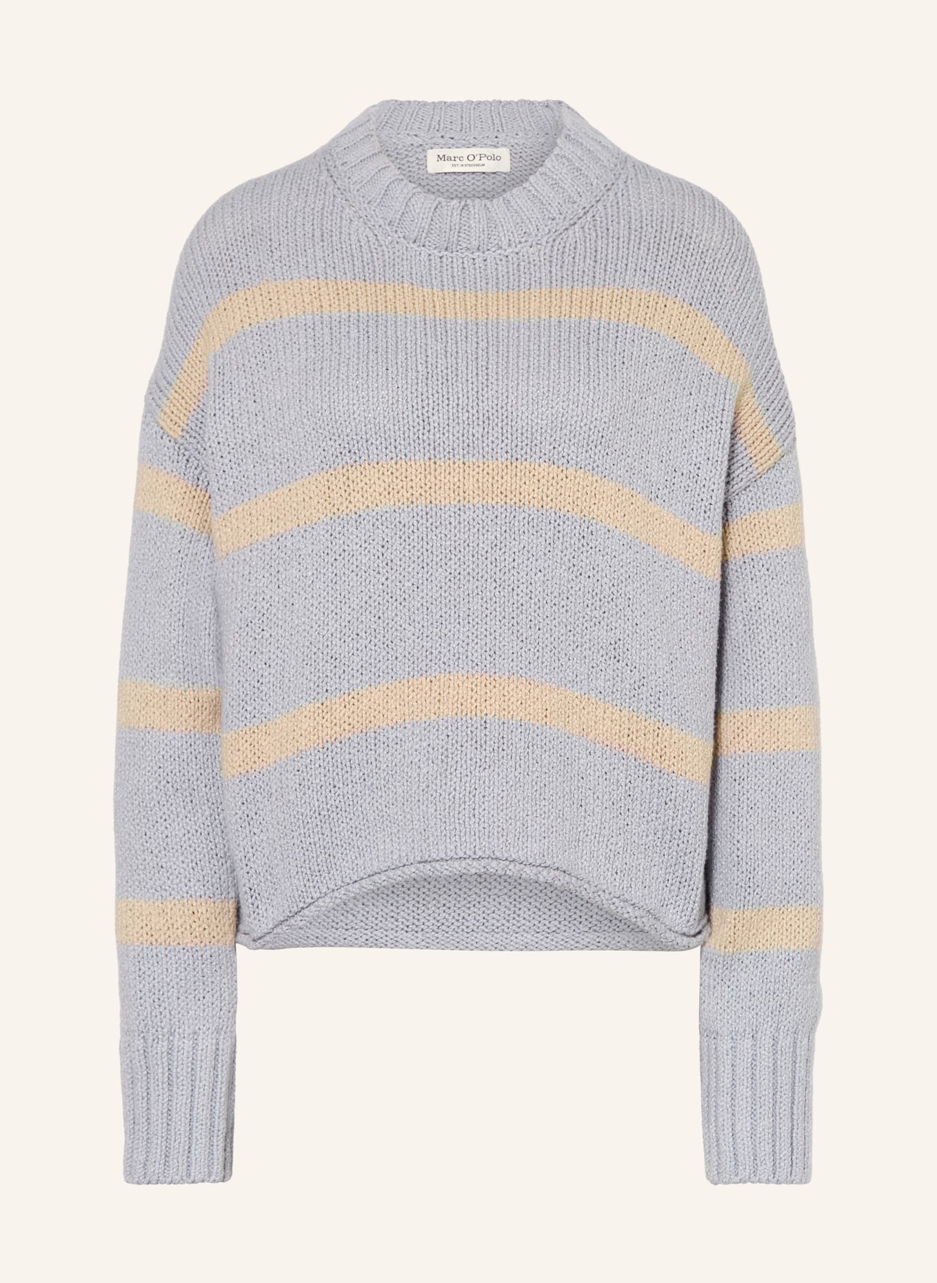 Marc O'Polo sweater: BLUE GRAY / BEIGE