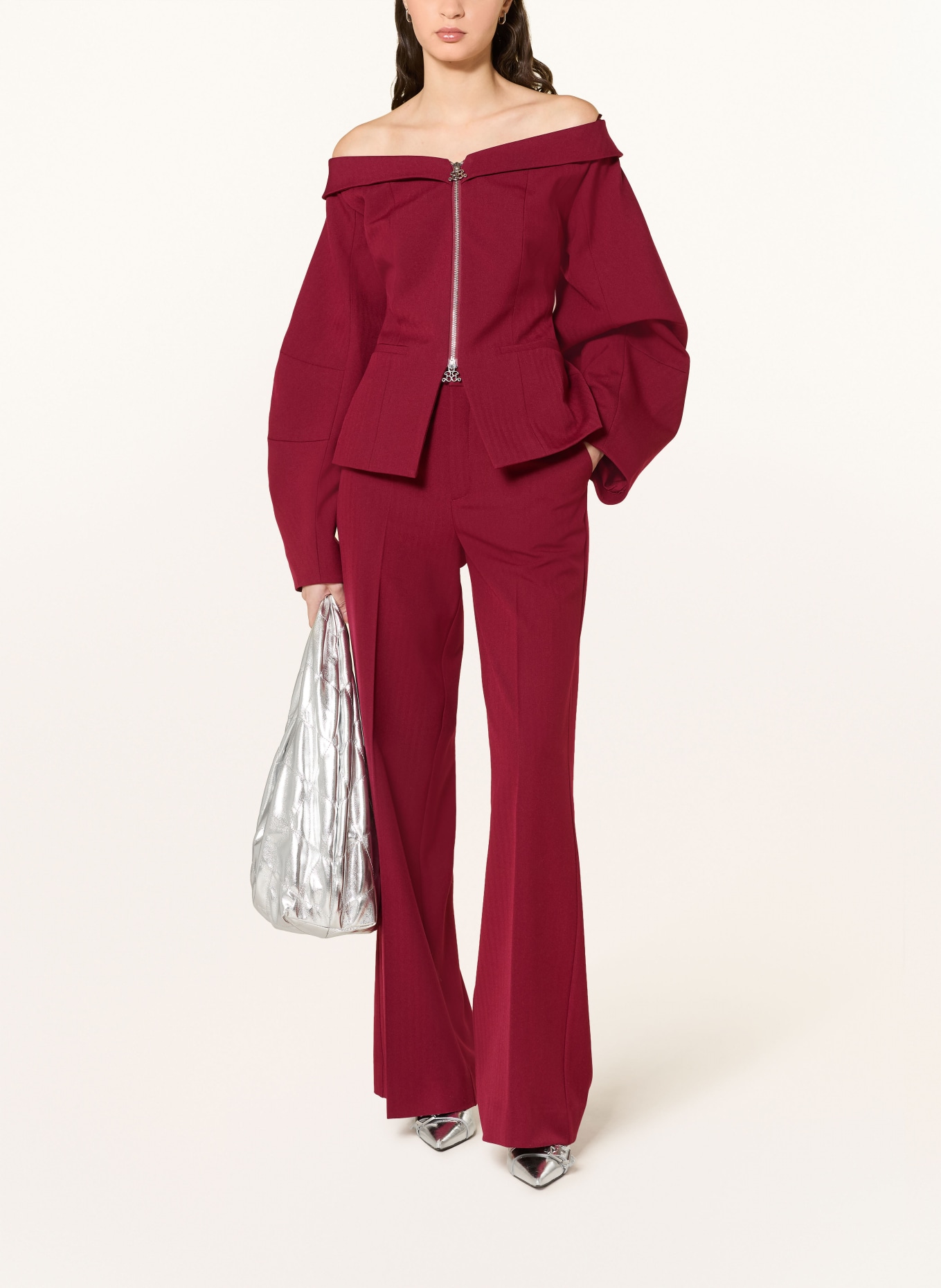 GESTUZ Marlene pants BXGBABARA: DARK RED