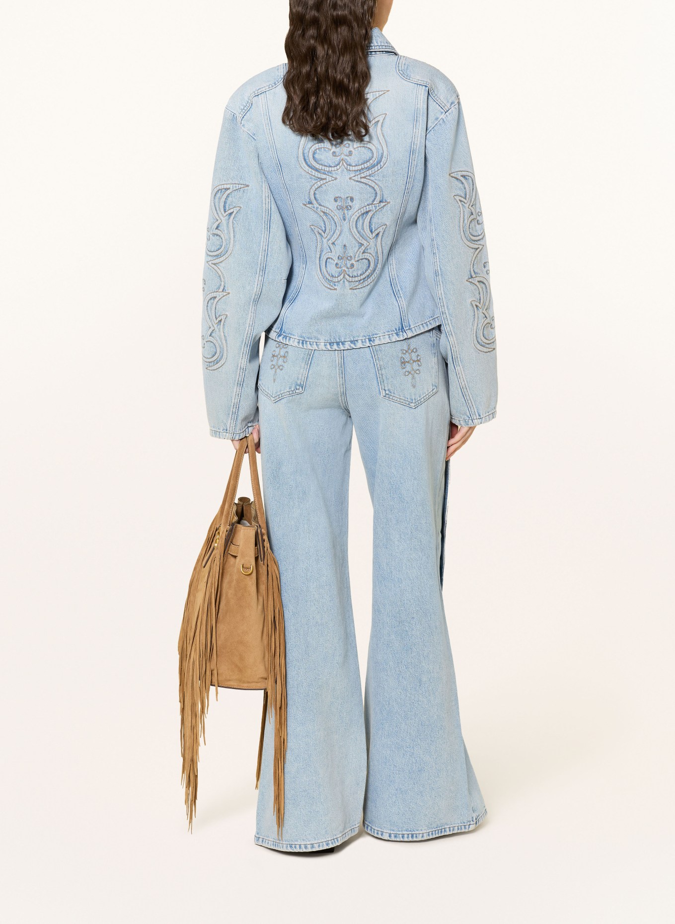 GESTUZ Jean à jambes larges BXGSTACIE: 108303 Vintage blue denim