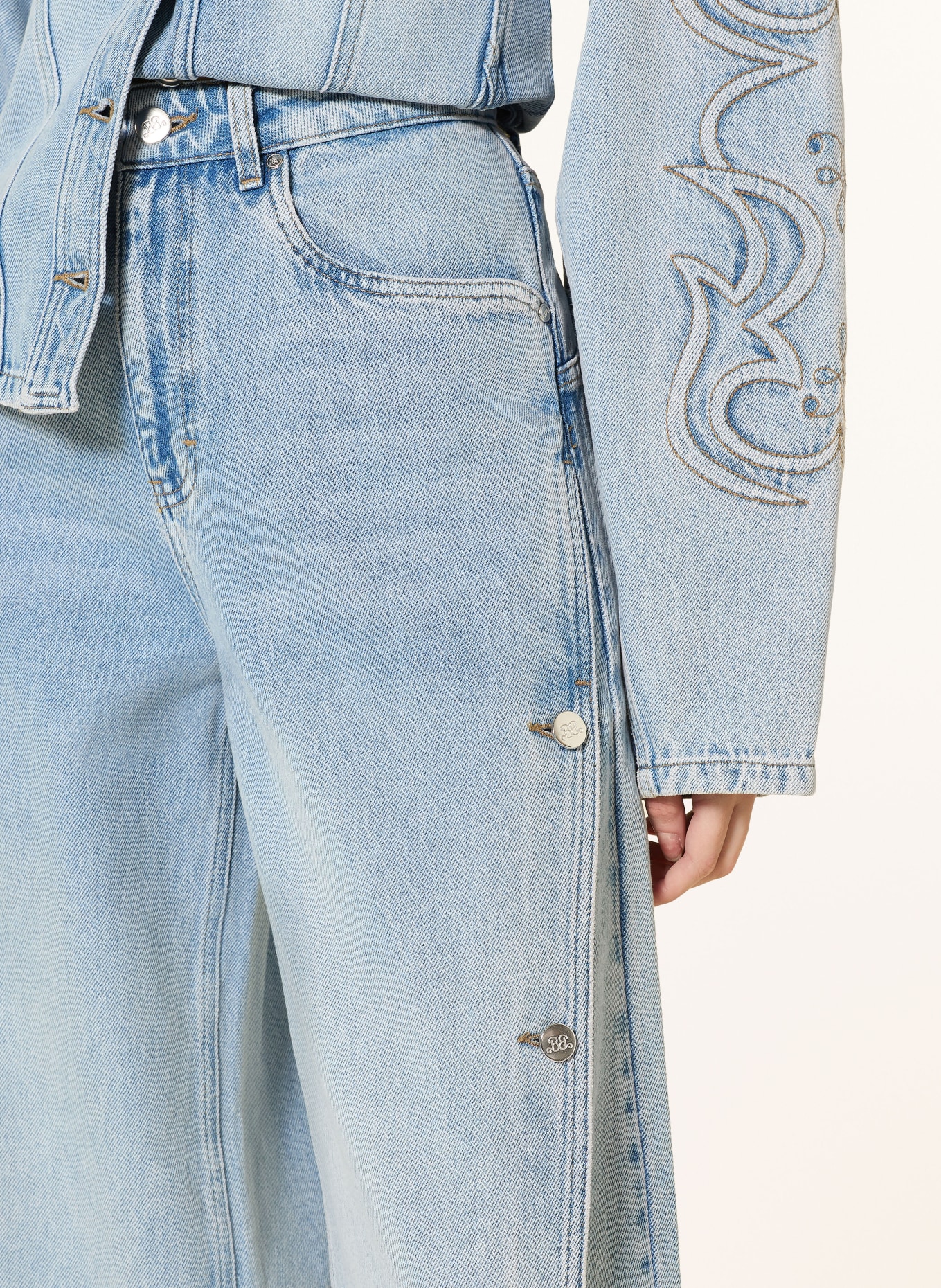 GESTUZ Jean à jambes larges BXGSTACIE: 108303 Vintage blue denim