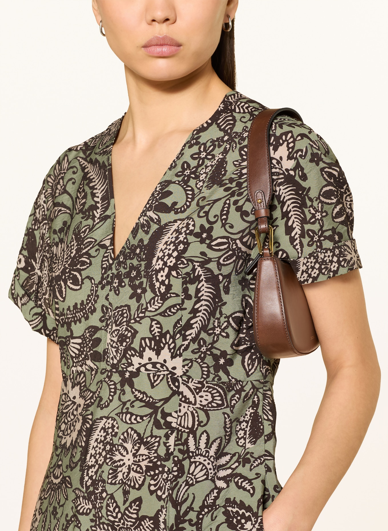 Marc O'Polo Kleid: GRÜN / HELLGRAU / SCHWARZ