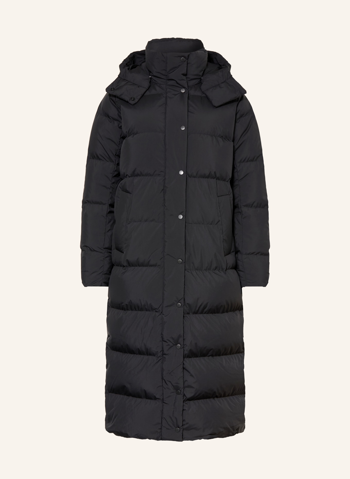 lululemon WUNDER PUFF down coat with detachable hood: BLACK