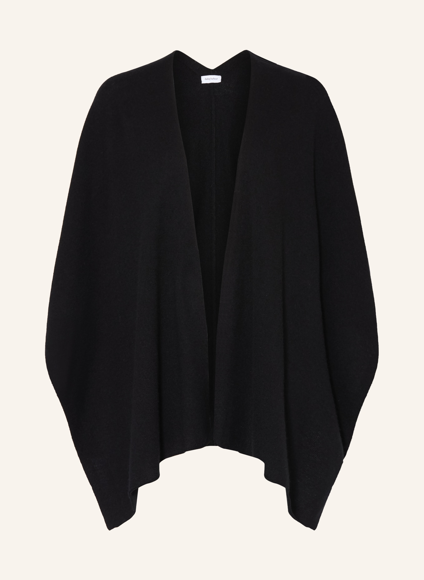 darling harbour Cape with cashmere: BLACK