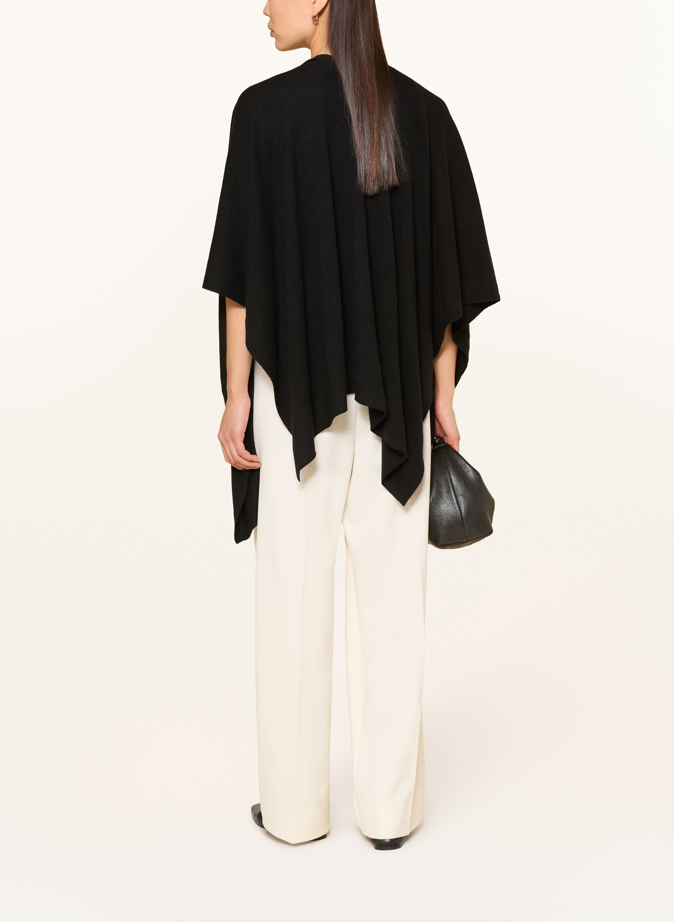 darling harbour Cape with cashmere: BLACK