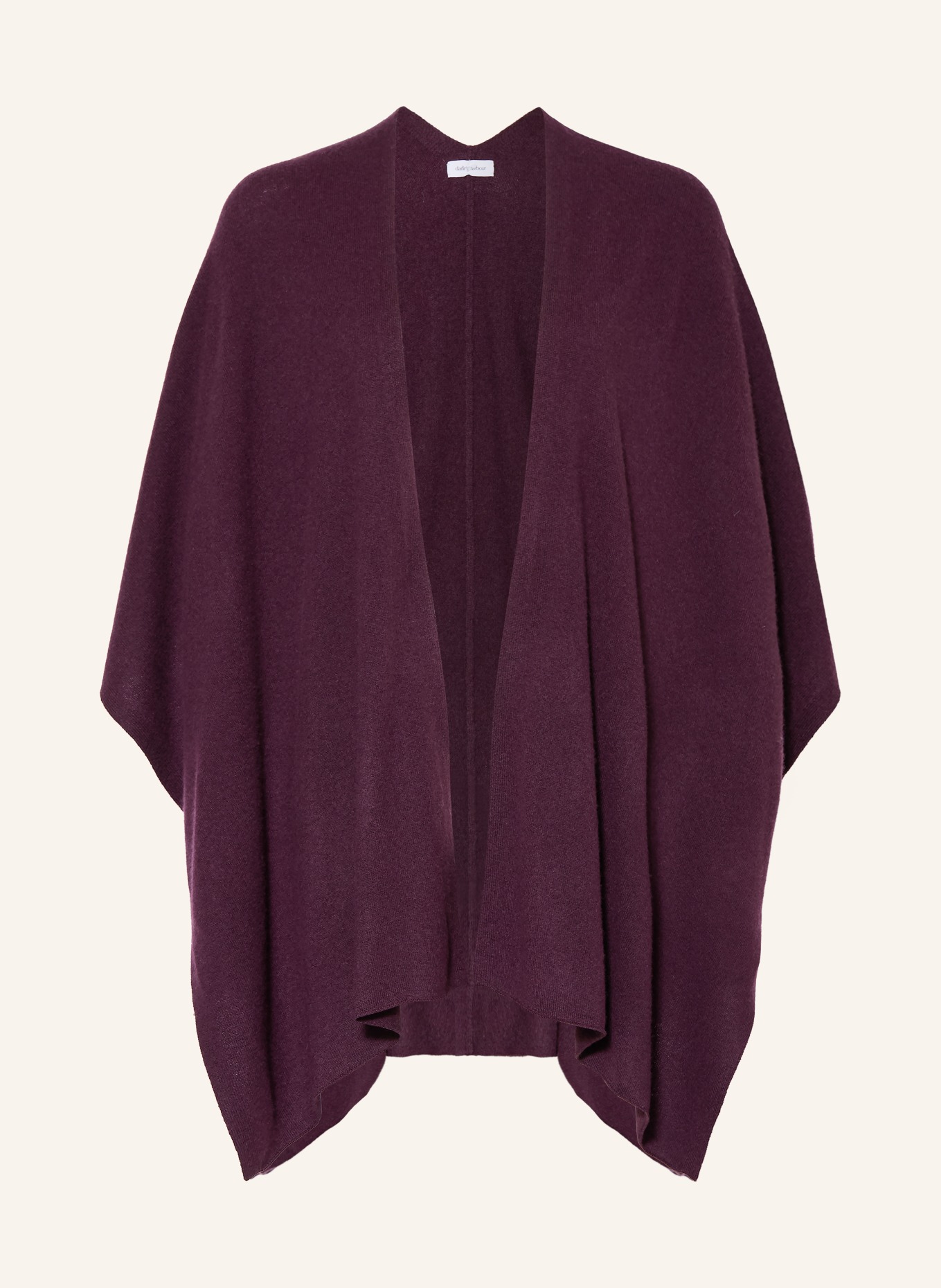 darling harbour Cape with cashmere: PLUM