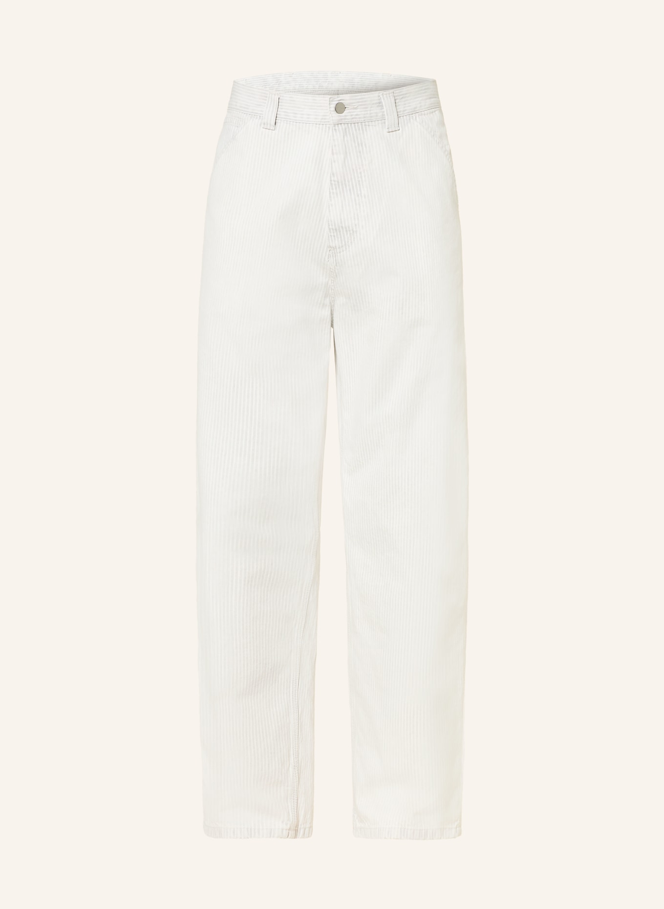 carhartt WIP Pantalon cargo MERCER SINGLE KNEE PANT Coupe ample: CRÈME / GRIS