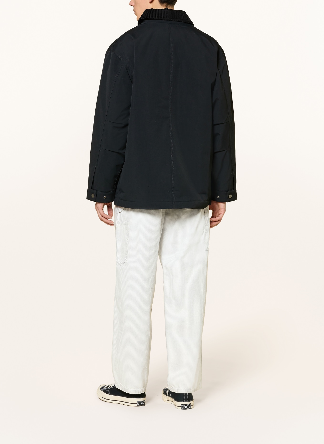 carhartt WIP Pantalon cargo MERCER SINGLE KNEE PANT Coupe ample: CRÈME / GRIS