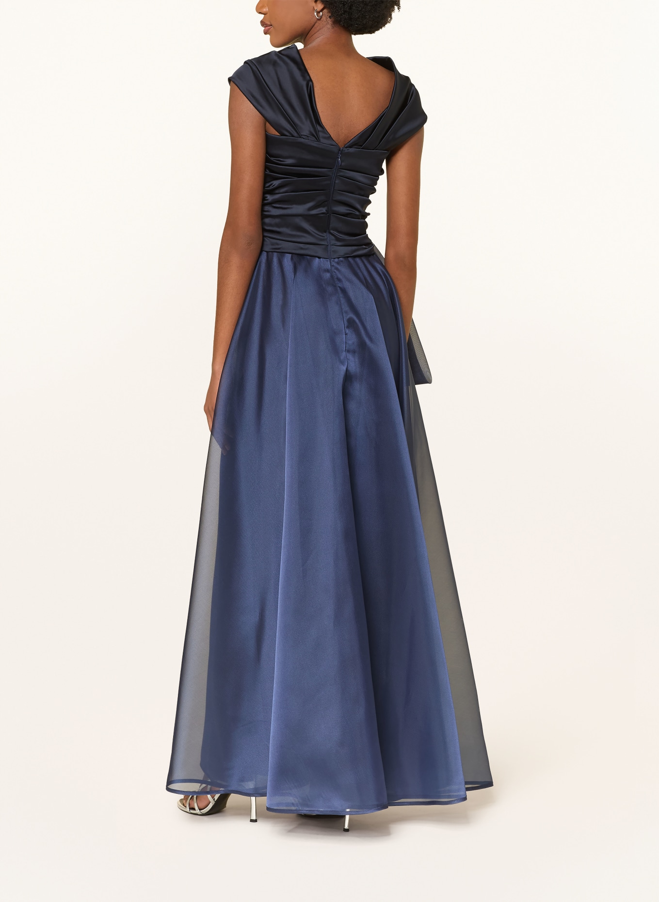 TALBOT RUNHOF Večerní šaty z kombinace materiálů: 432 ARMADA BLAU