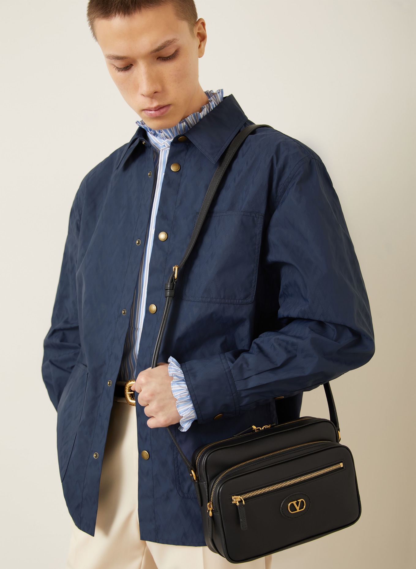 VALENTINO Overjacket: DUNKELBLAU