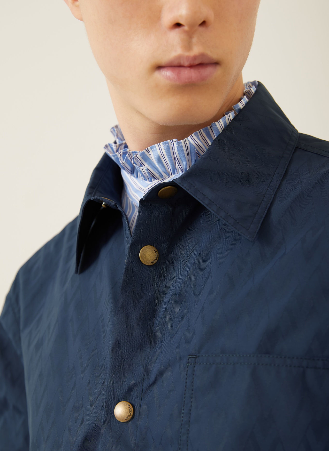 VALENTINO Overjacket: DUNKELBLAU