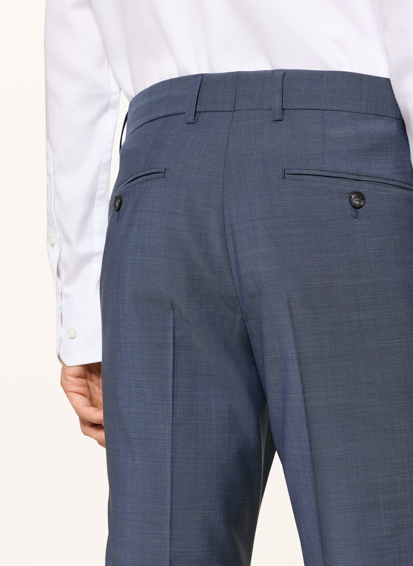 BOSS Oblek HUGE Slim Fit: MODRÁ