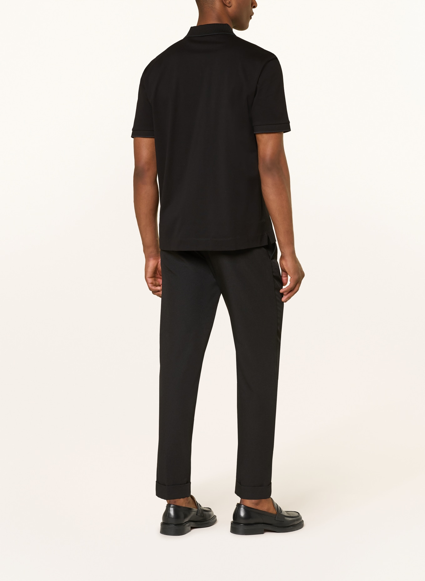 BOSS Piqué-Poloshirt PARRIS: SCHWARZ