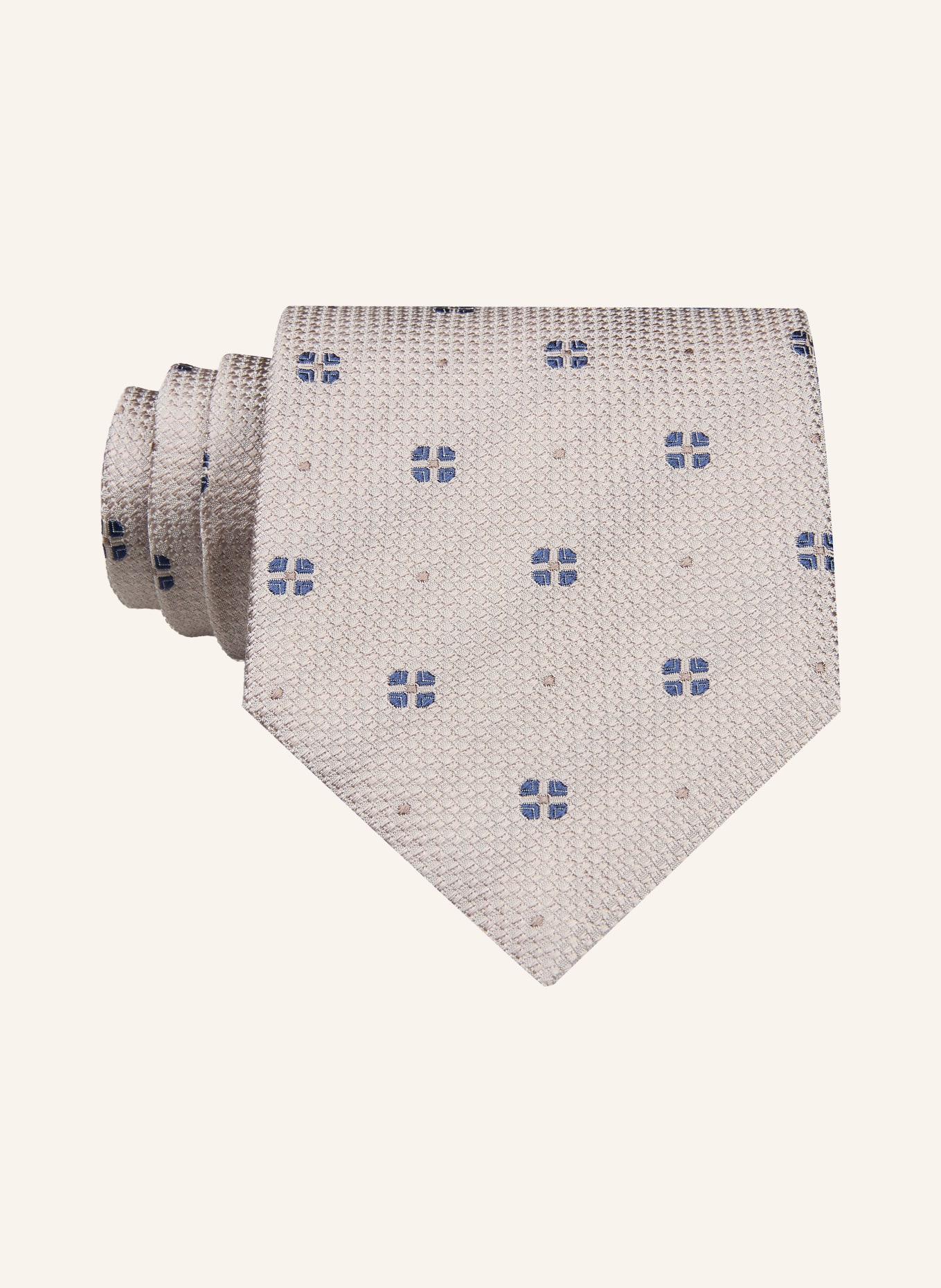 BOSS necktie: TAUPE / DARK BLUE