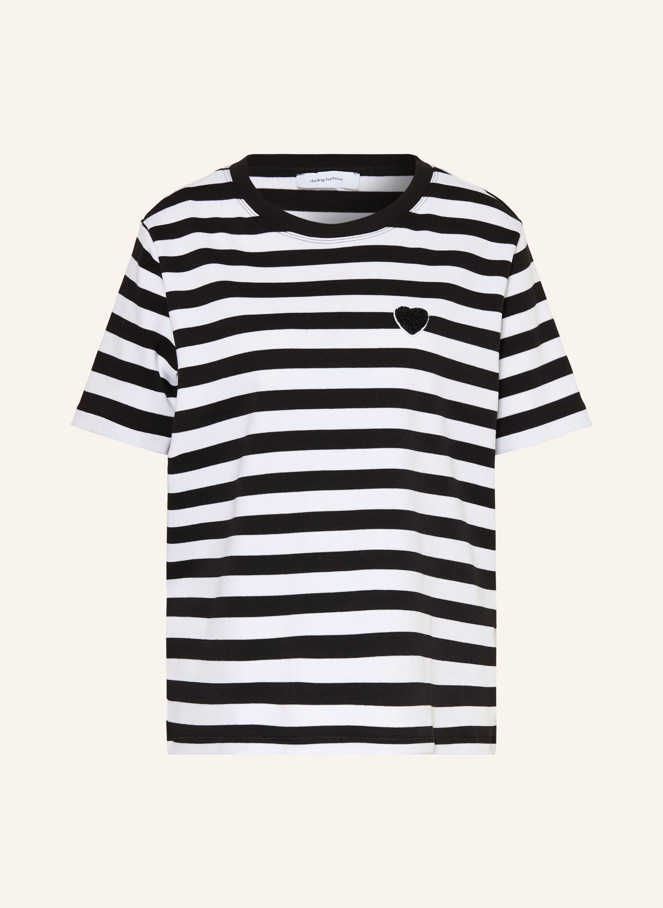 darling harbour T-shirt: BLACK / WHITE