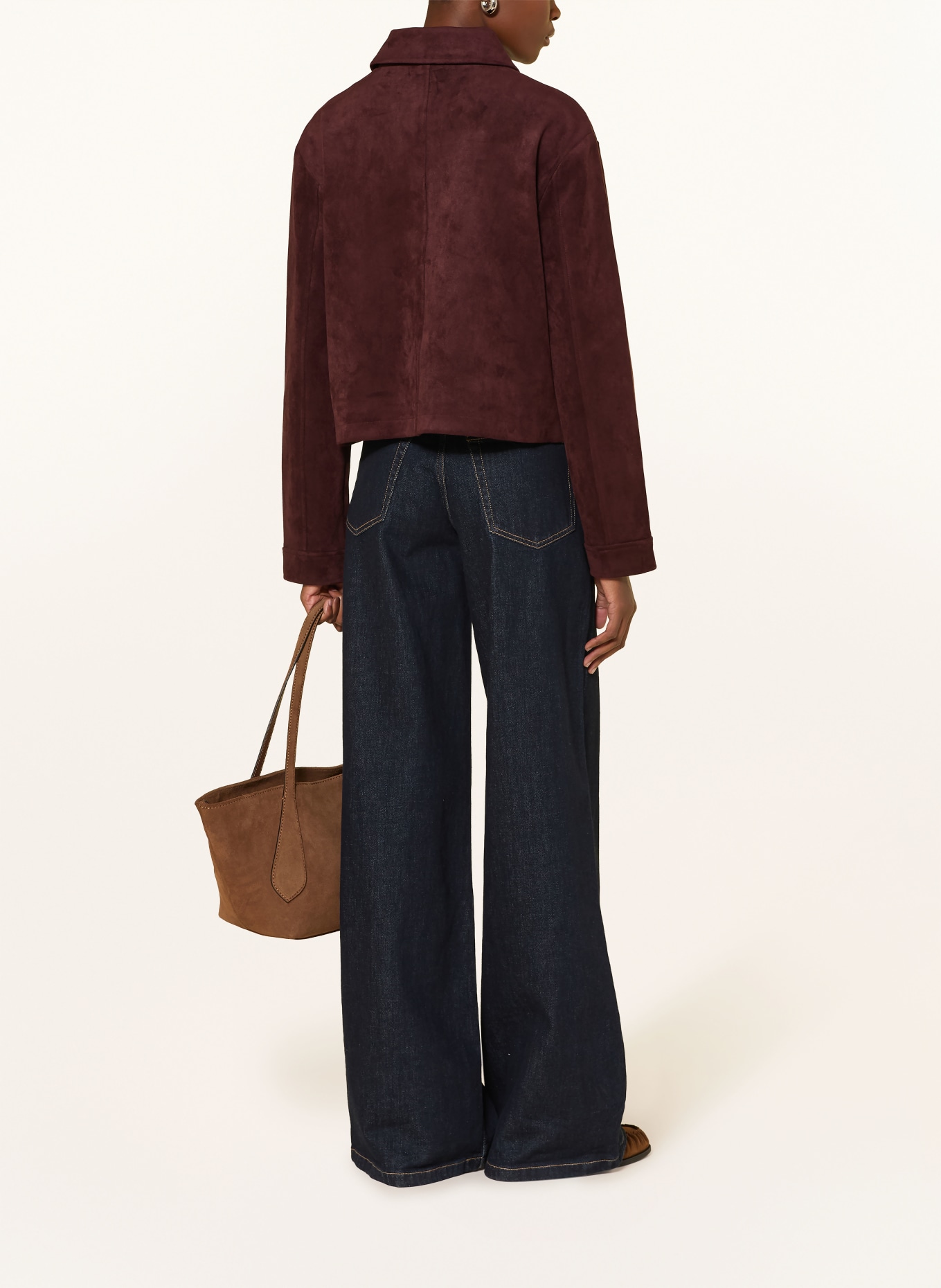 darling harbour Kastenjacke in Lederoptik: BORDEAUX