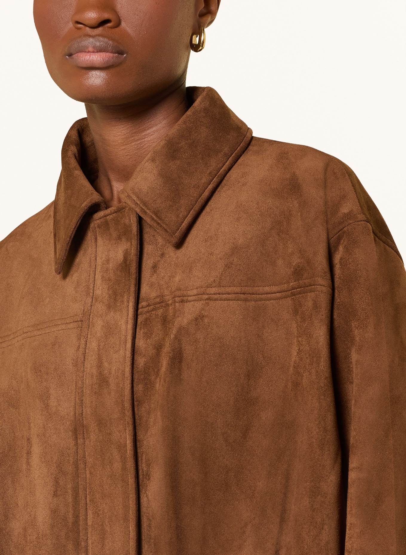 darling harbour Leather-look blouson: woodbrown