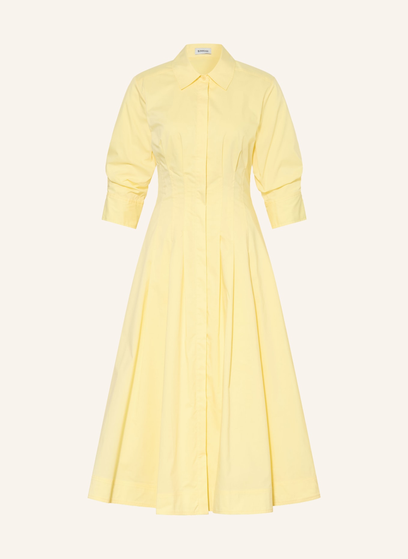SIMKHAI Hemdblusenkleid JAZZ: HELLGELB