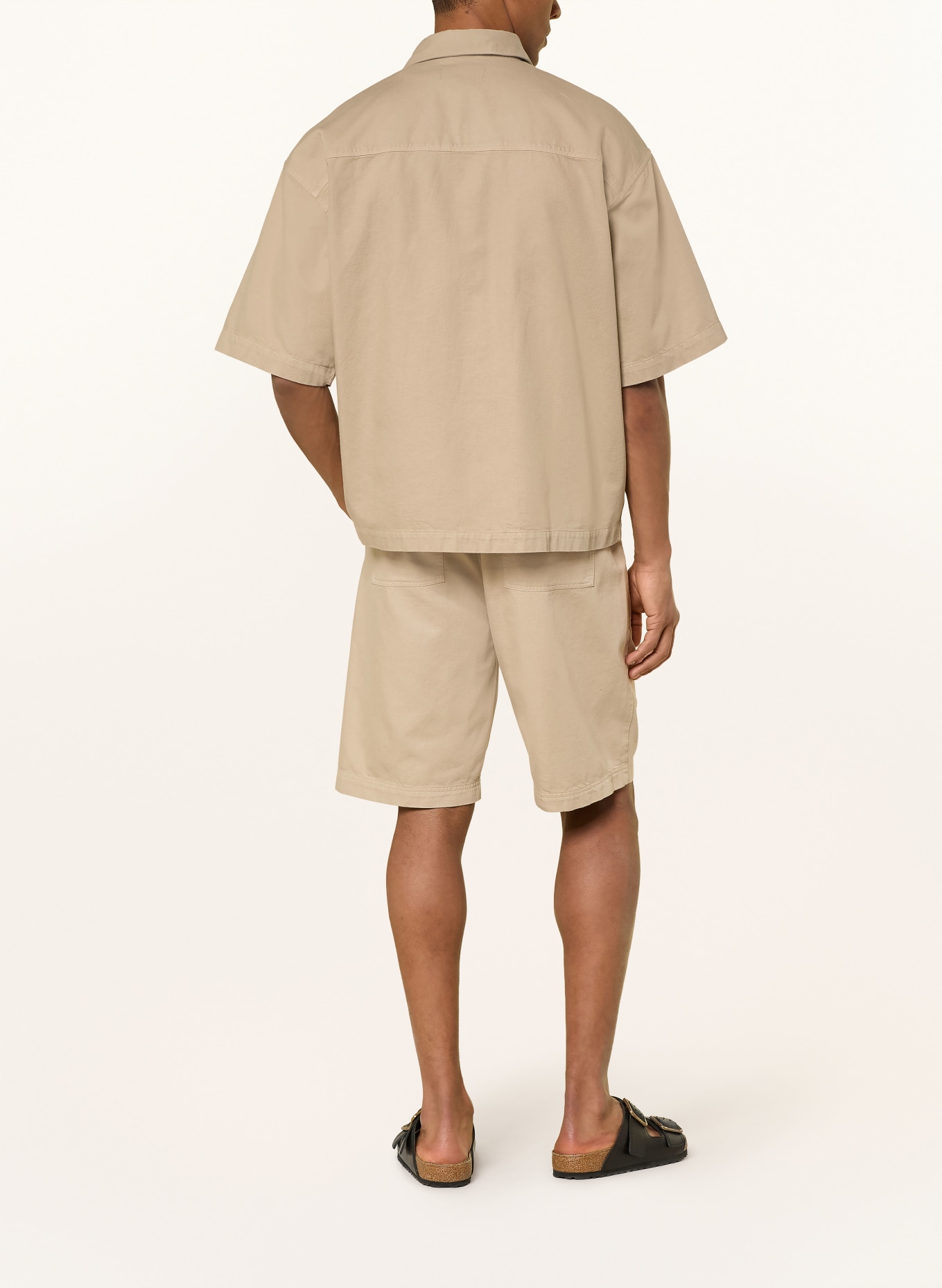 ARMEDANGELS Kurzarm-Hemd Comfort Fit: BEIGE