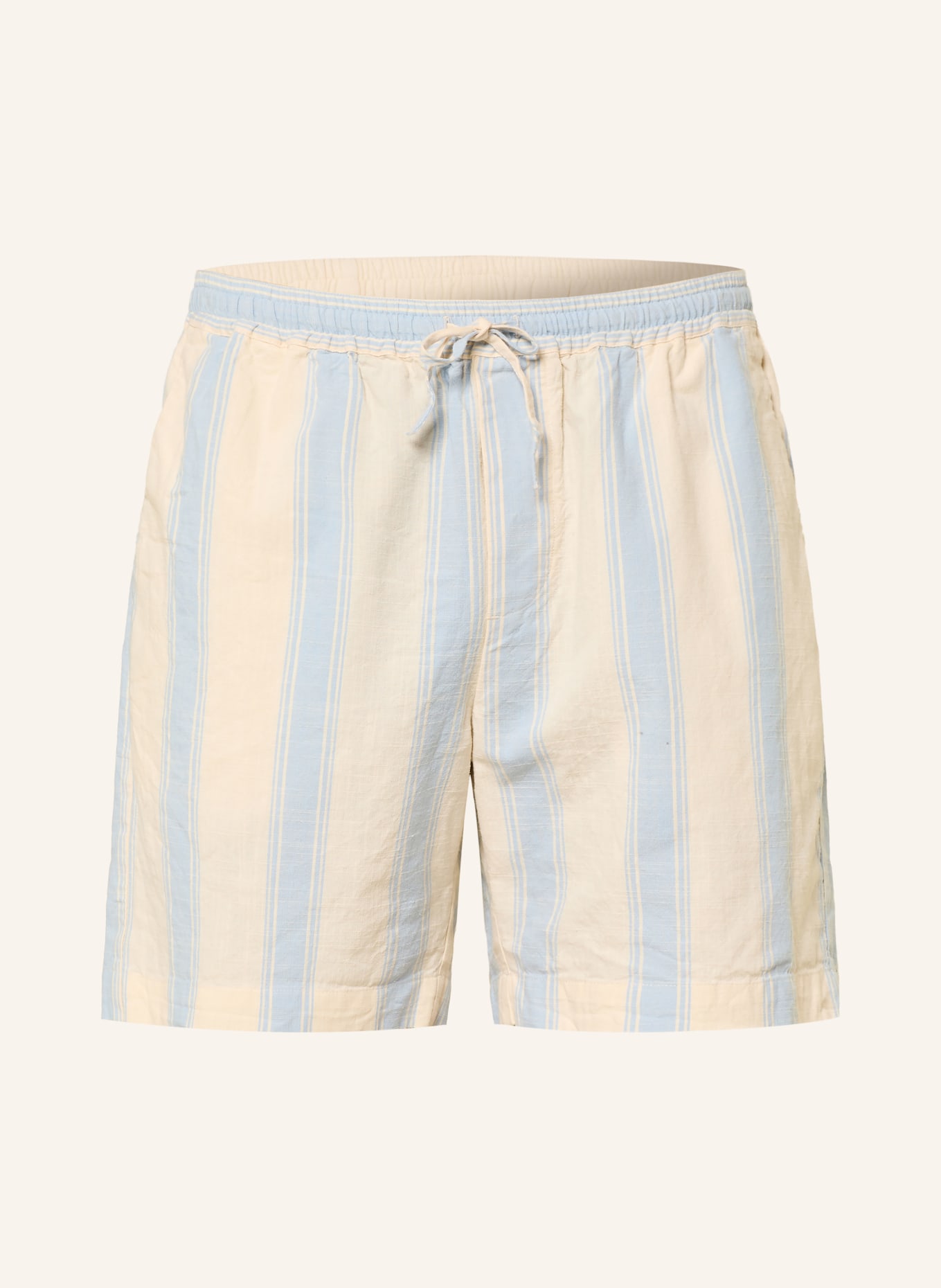 ARMEDANGELS shorts: CREAM / LIGHT BLUE