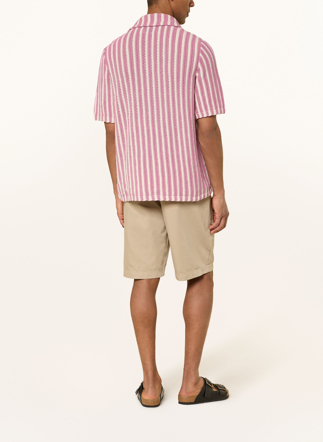 ARMEDANGELS Gebreid shirt Comfort Fit: LICHTPAARS / CRÈME