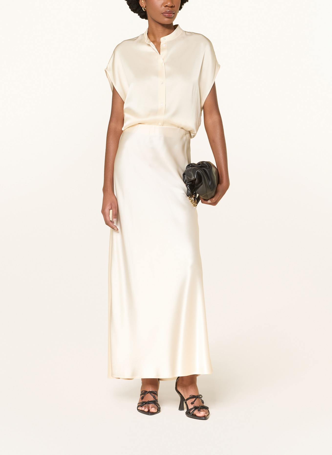 ottod'ame chemisier en satin: BEIGE