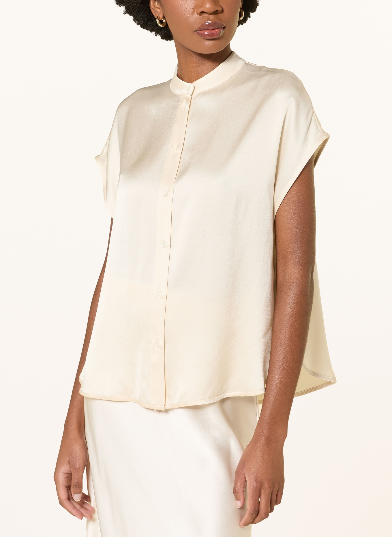 ottod'ame chemisier en satin: BEIGE