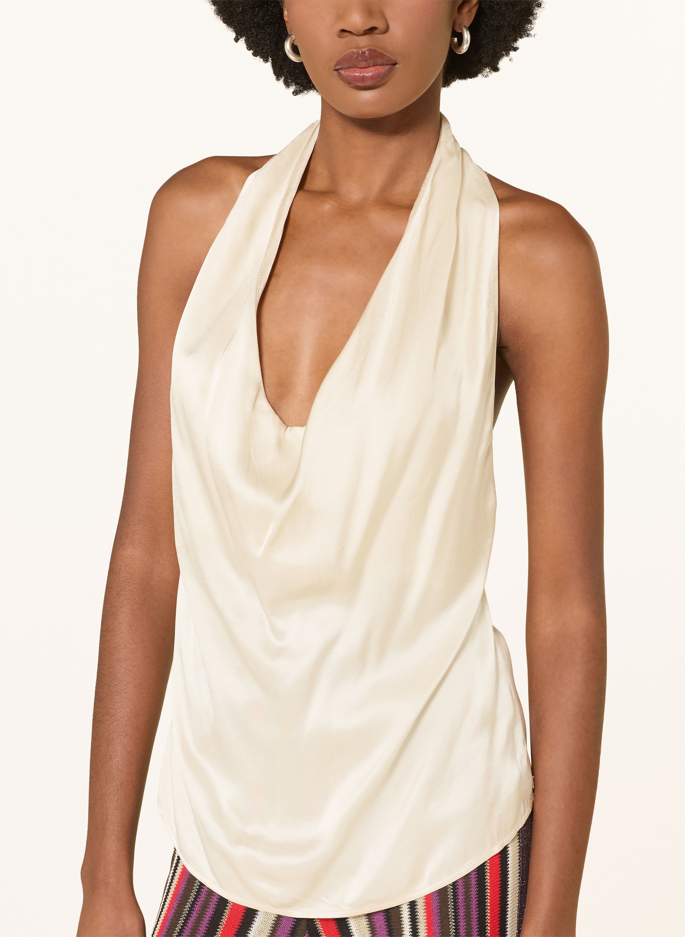 ottod'ame Haut en satin: CRÈME