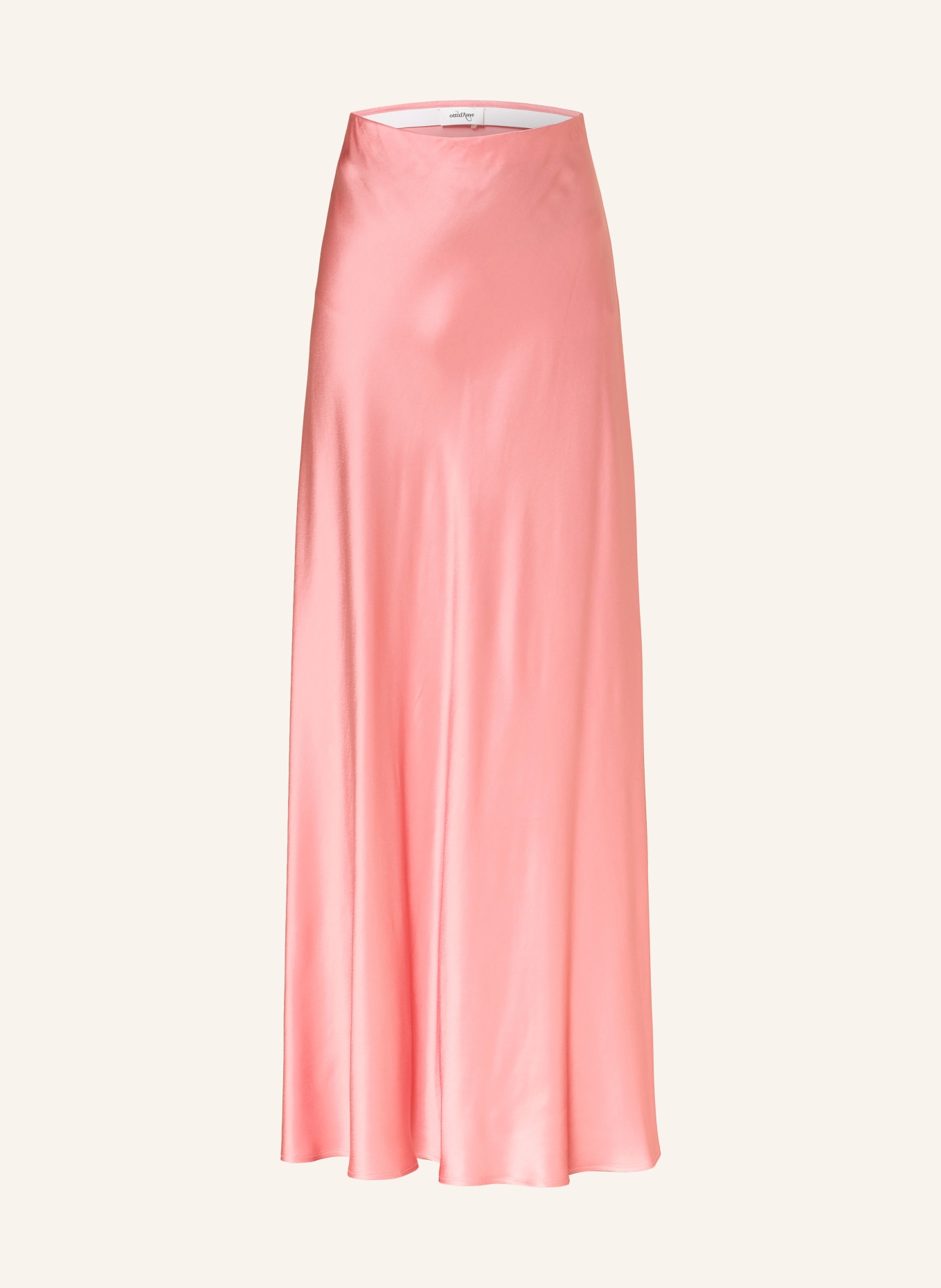 ottod'ame CHIARA satin skirt: SALMON
