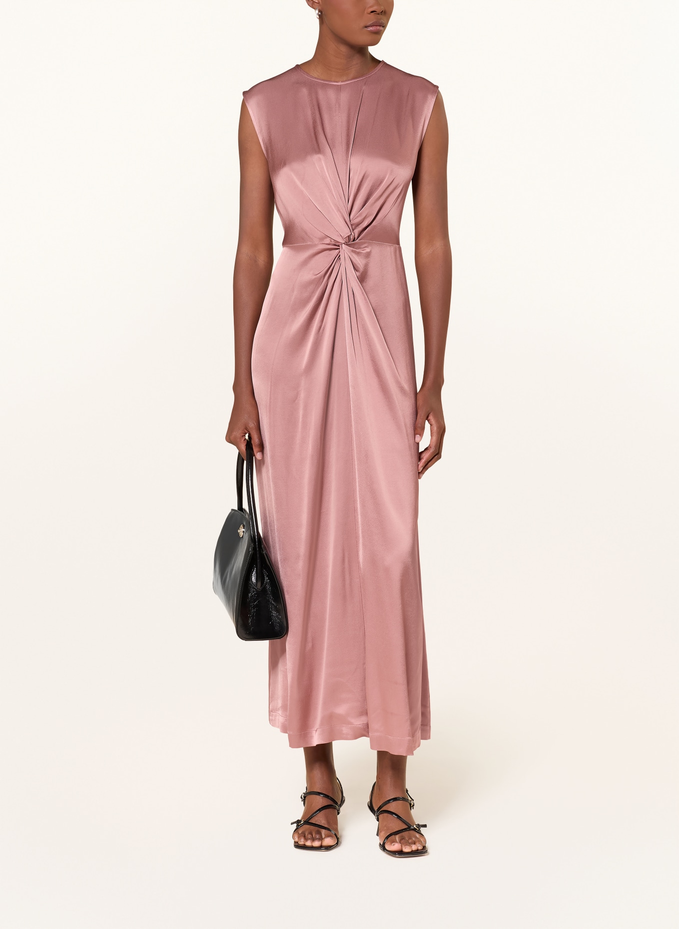 ottod'ame satin dress: DUSKY PINK