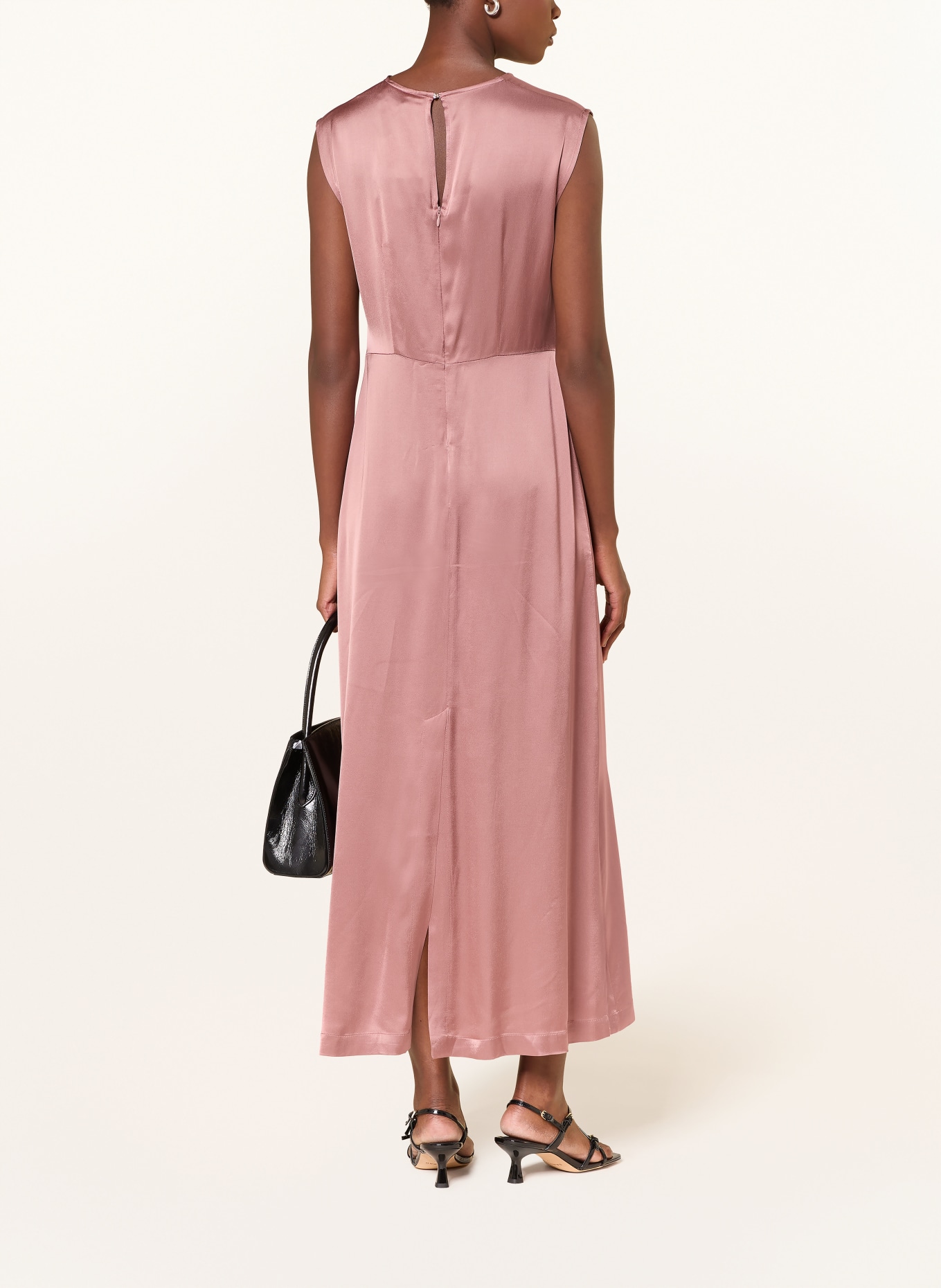 ottod'ame satin dress: DUSKY PINK