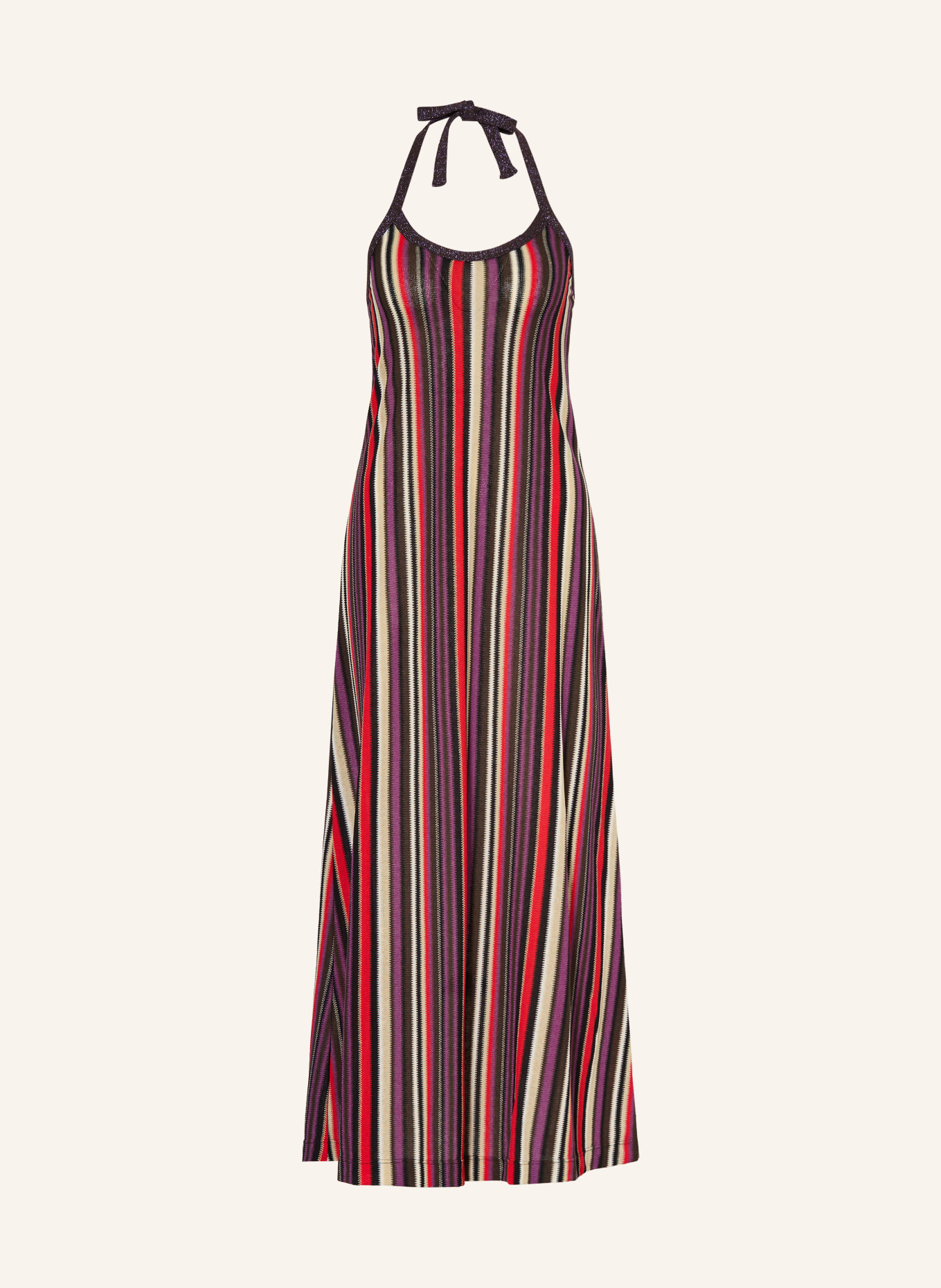 ottod'ame Dress with glitter thread: BLACK / PURPLE / RED