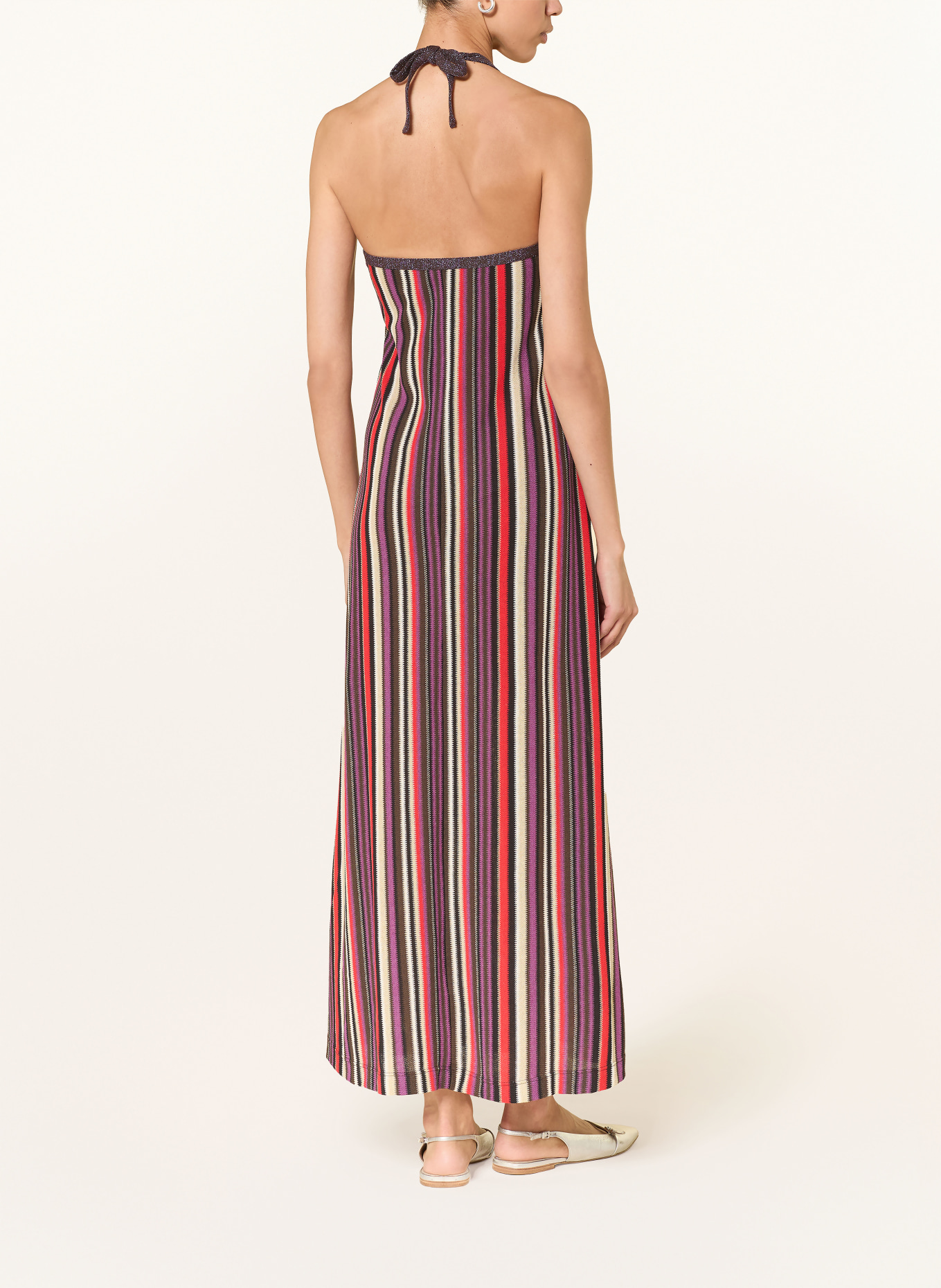 ottod'ame Dress with glitter thread: BLACK / PURPLE / RED