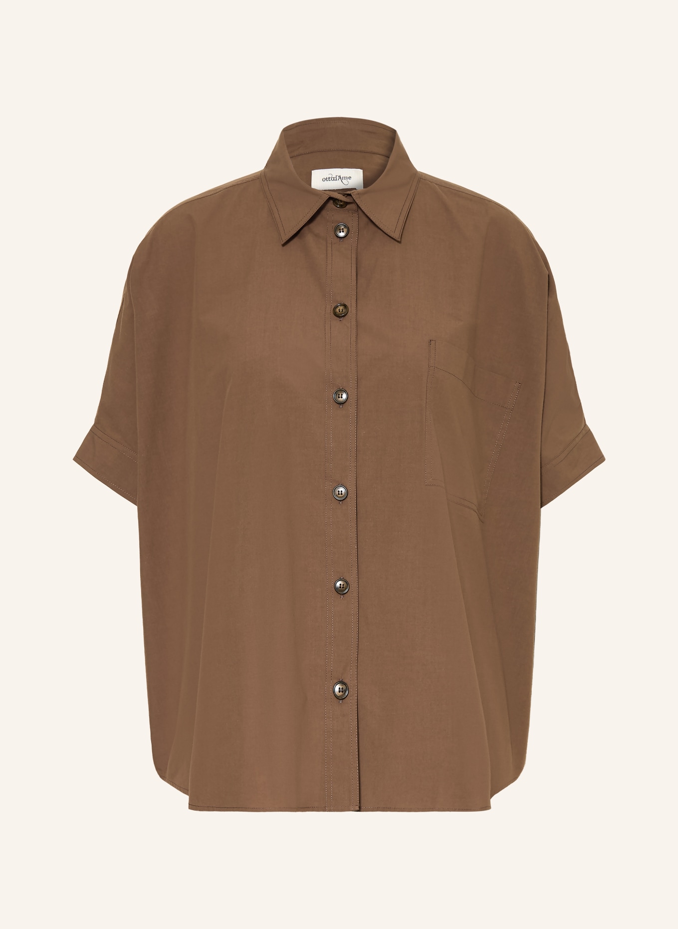 ottod'ame shirt blouse: BROWN