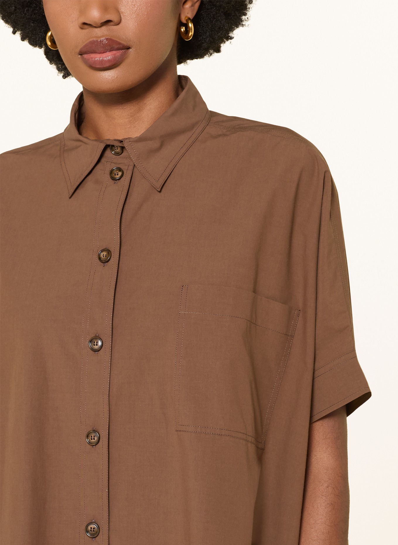 ottod'ame shirt blouse: BROWN