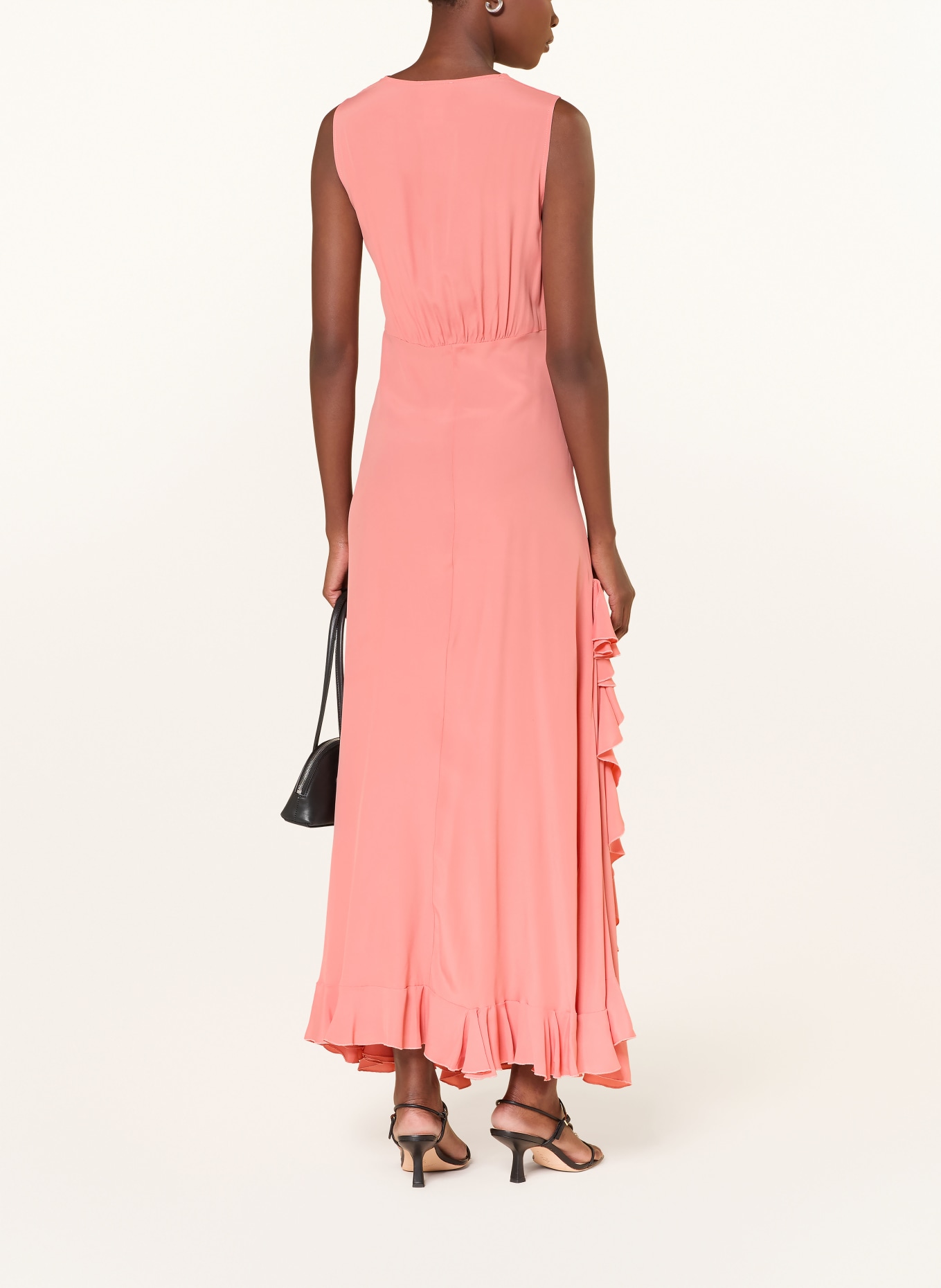 ottod'ame Dress with flounces: SALMON