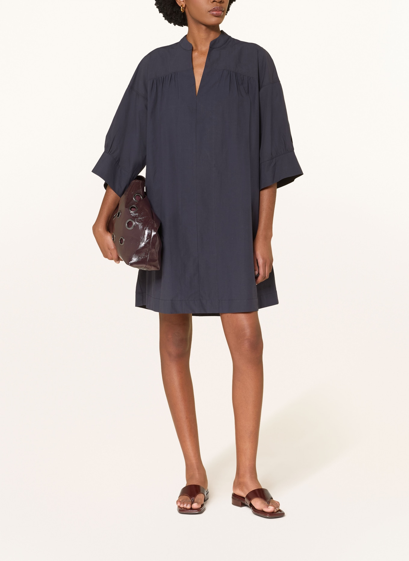 ottod'ame Kleid mit 3/4-Arm: DUNKELBLAU