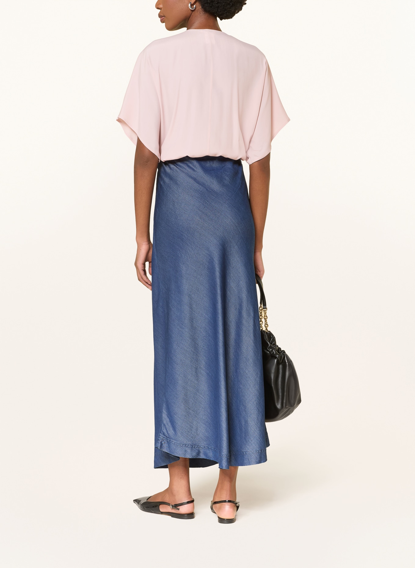 ottod'ame Bluse mit Seide: ROSÉ