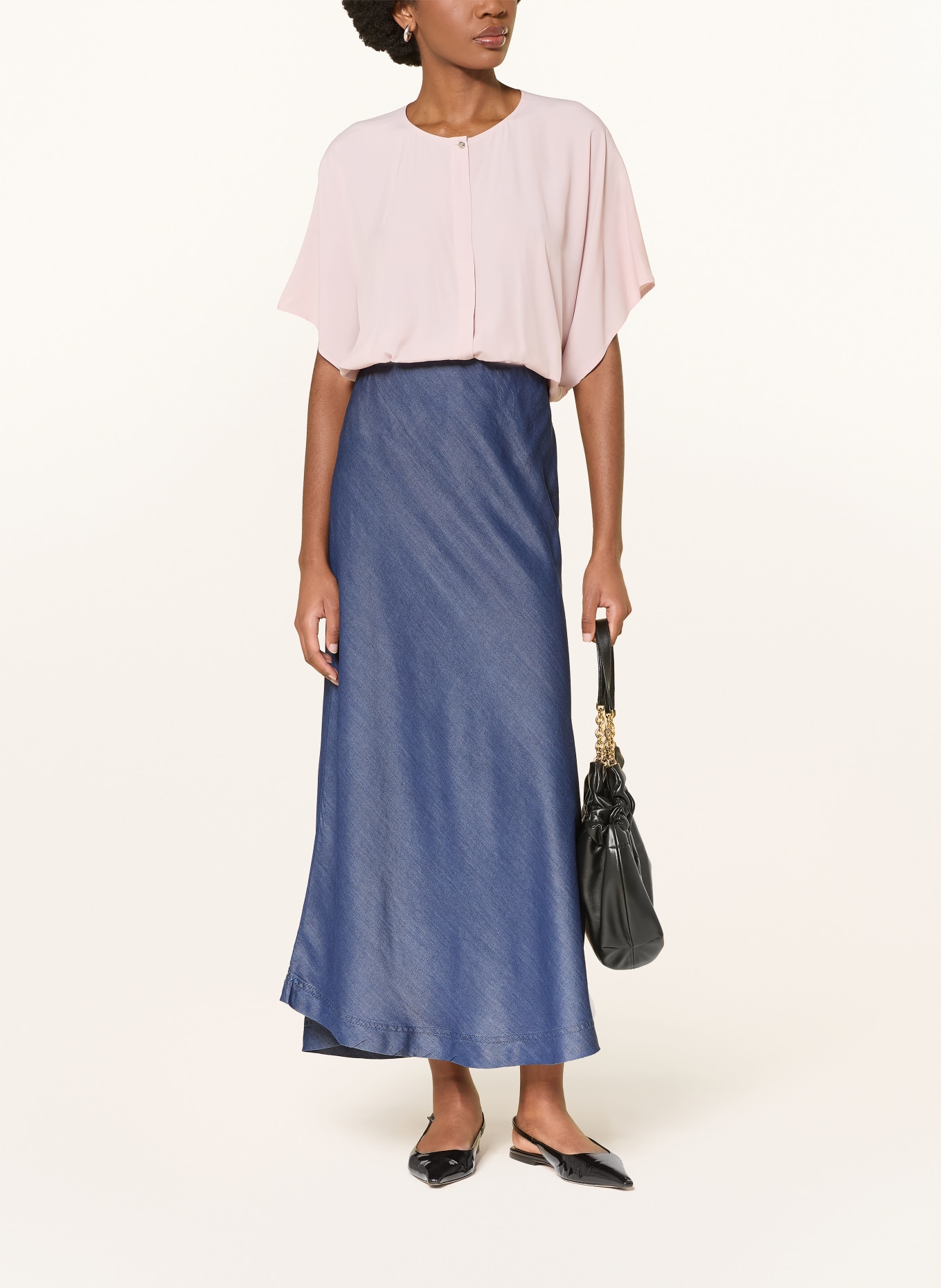 ottod'ame Jeans-style skirt: BLUE