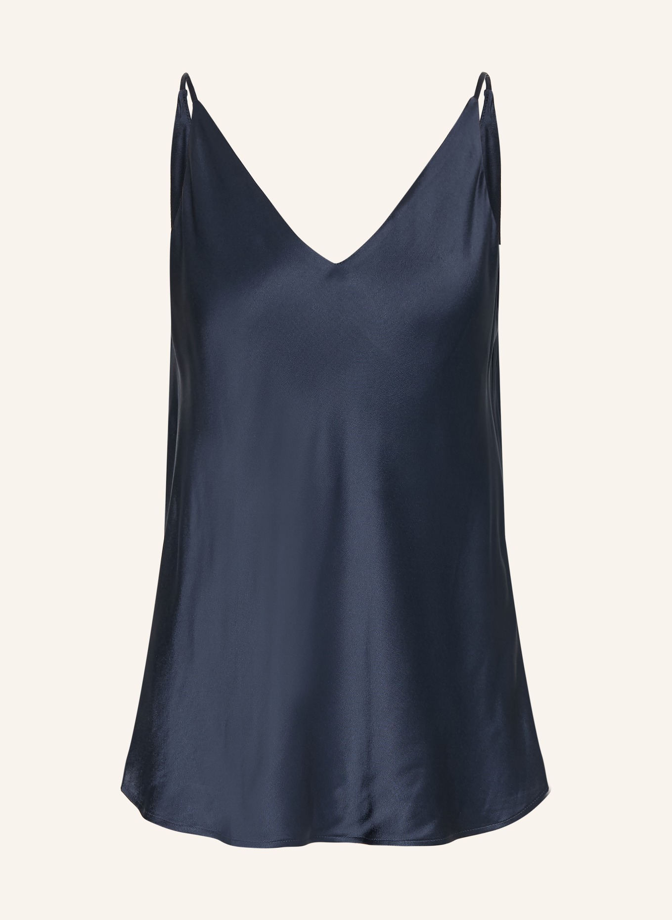ottod'ame satin top: DARK BLUE