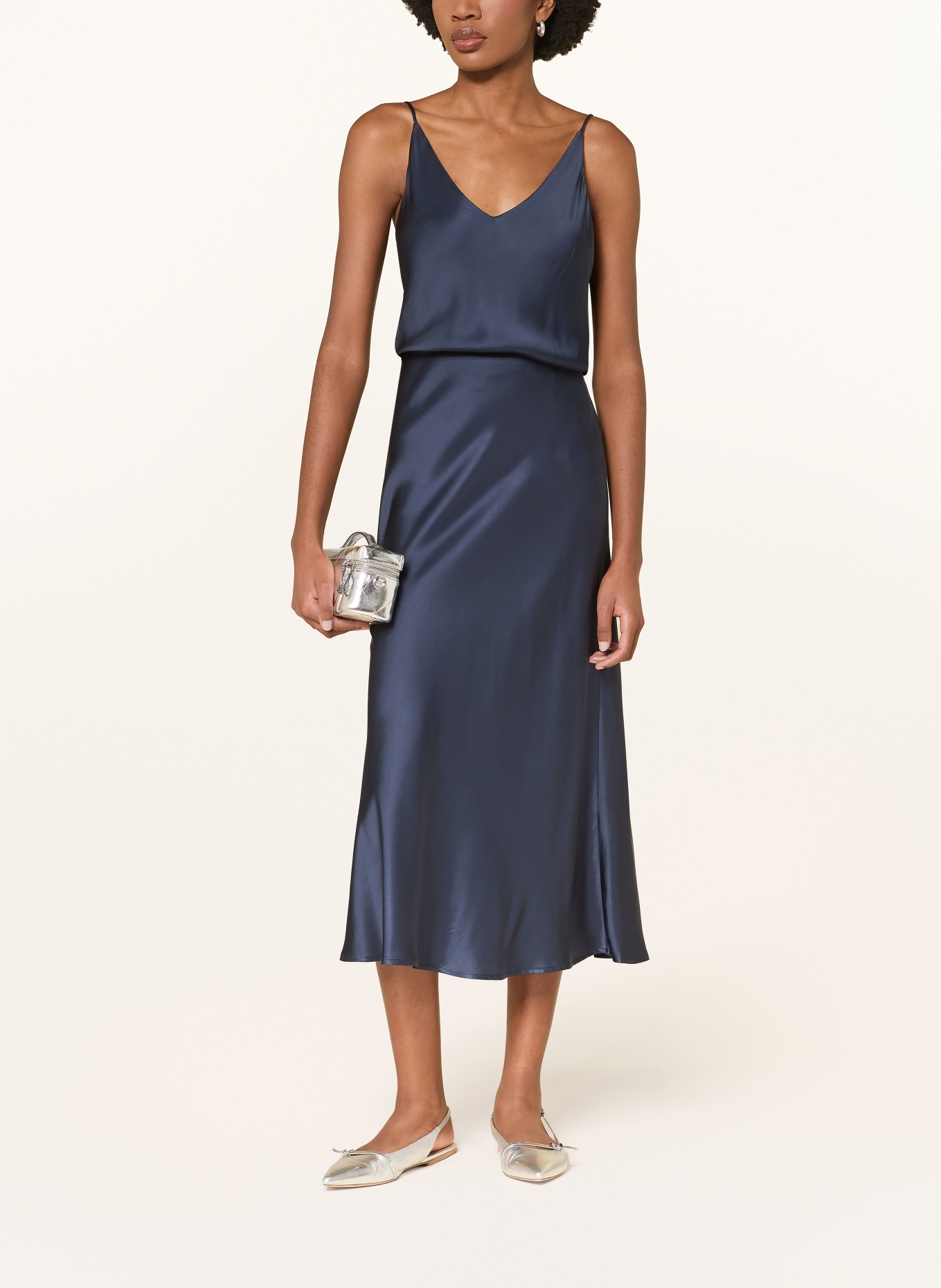 ottod'ame Satinrock CHIARA: DUNKELBLAU