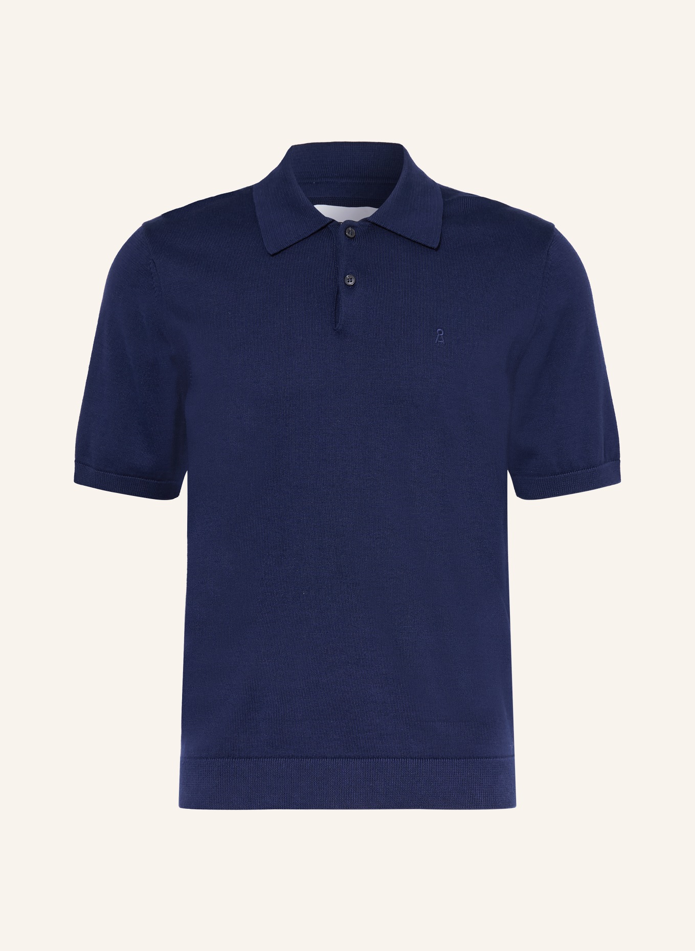 ARMEDANGELS Gebreid poloshirt: DONKERBLAUW