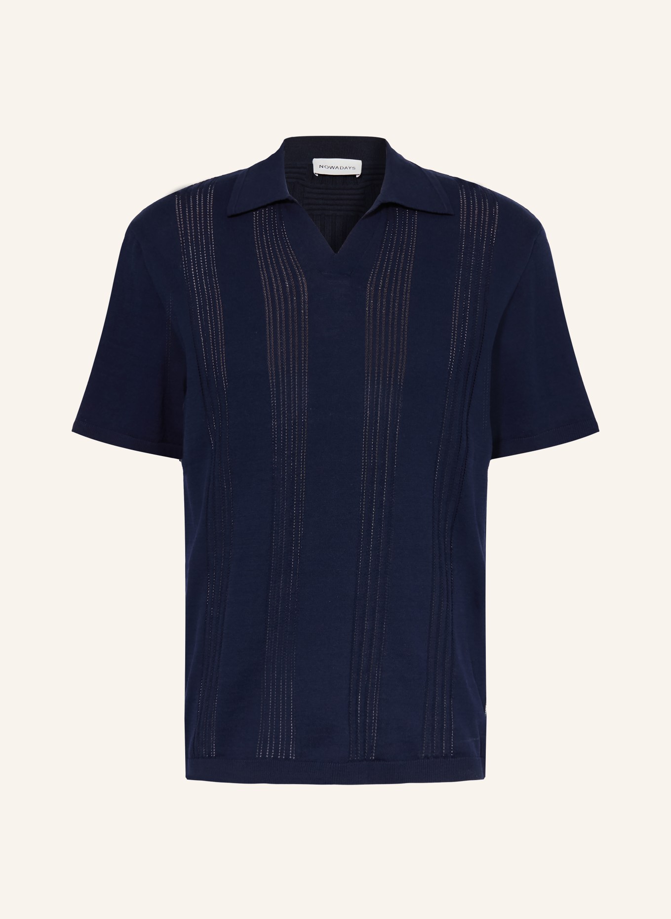 ARMEDANGELS Polo en maille: BLEU FONCÉ