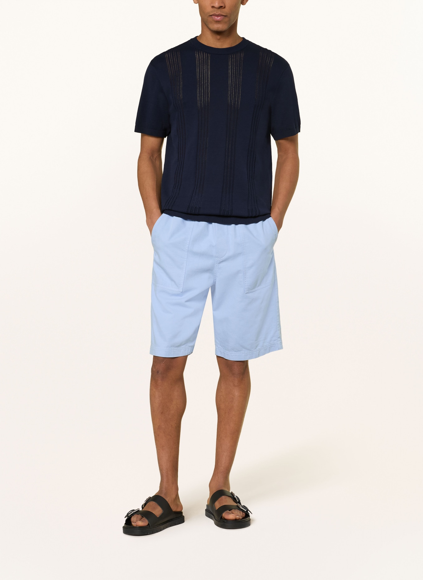 ARMEDANGELS Strickshirt: DUNKELBLAU