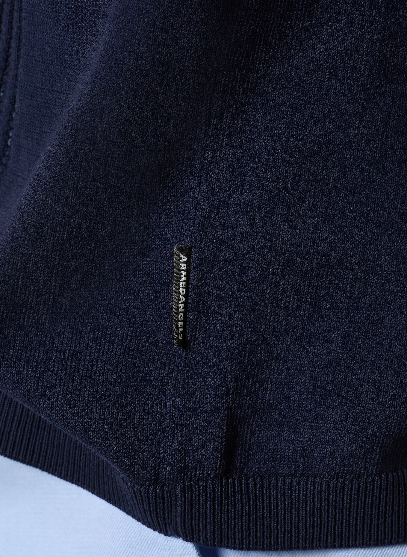 ARMEDANGELS Strickshirt: DUNKELBLAU