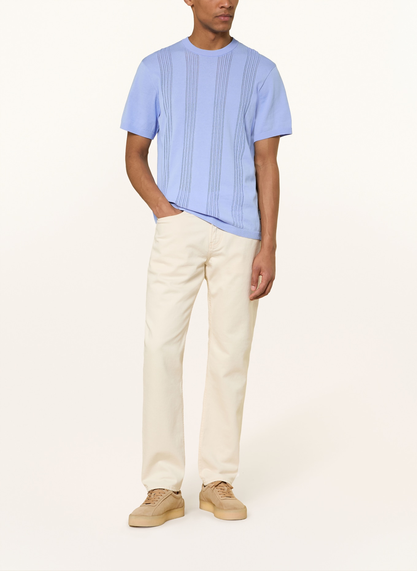 ARMEDANGELS Strickshirt: HELLBLAU