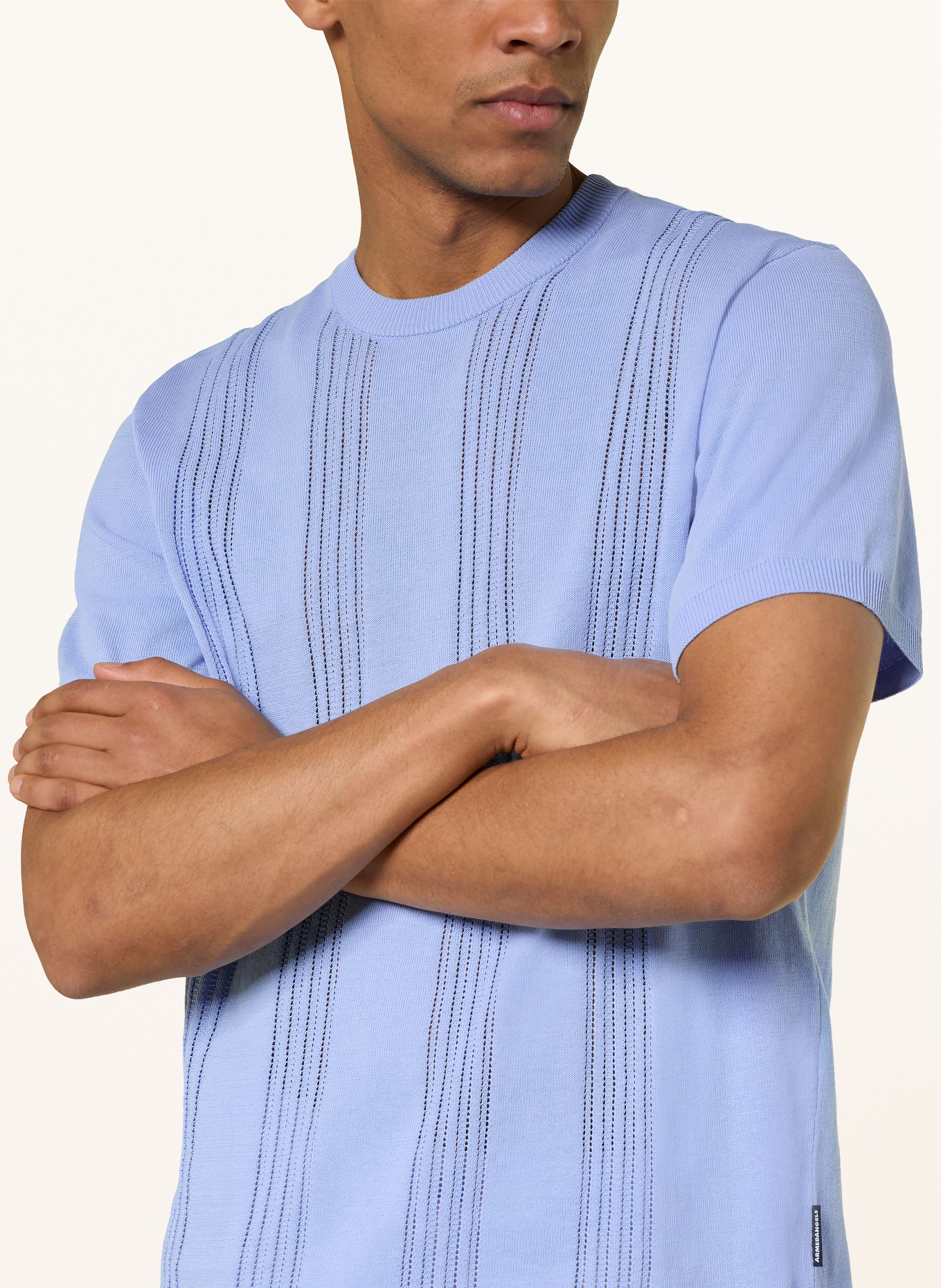 ARMEDANGELS Strickshirt: HELLBLAU