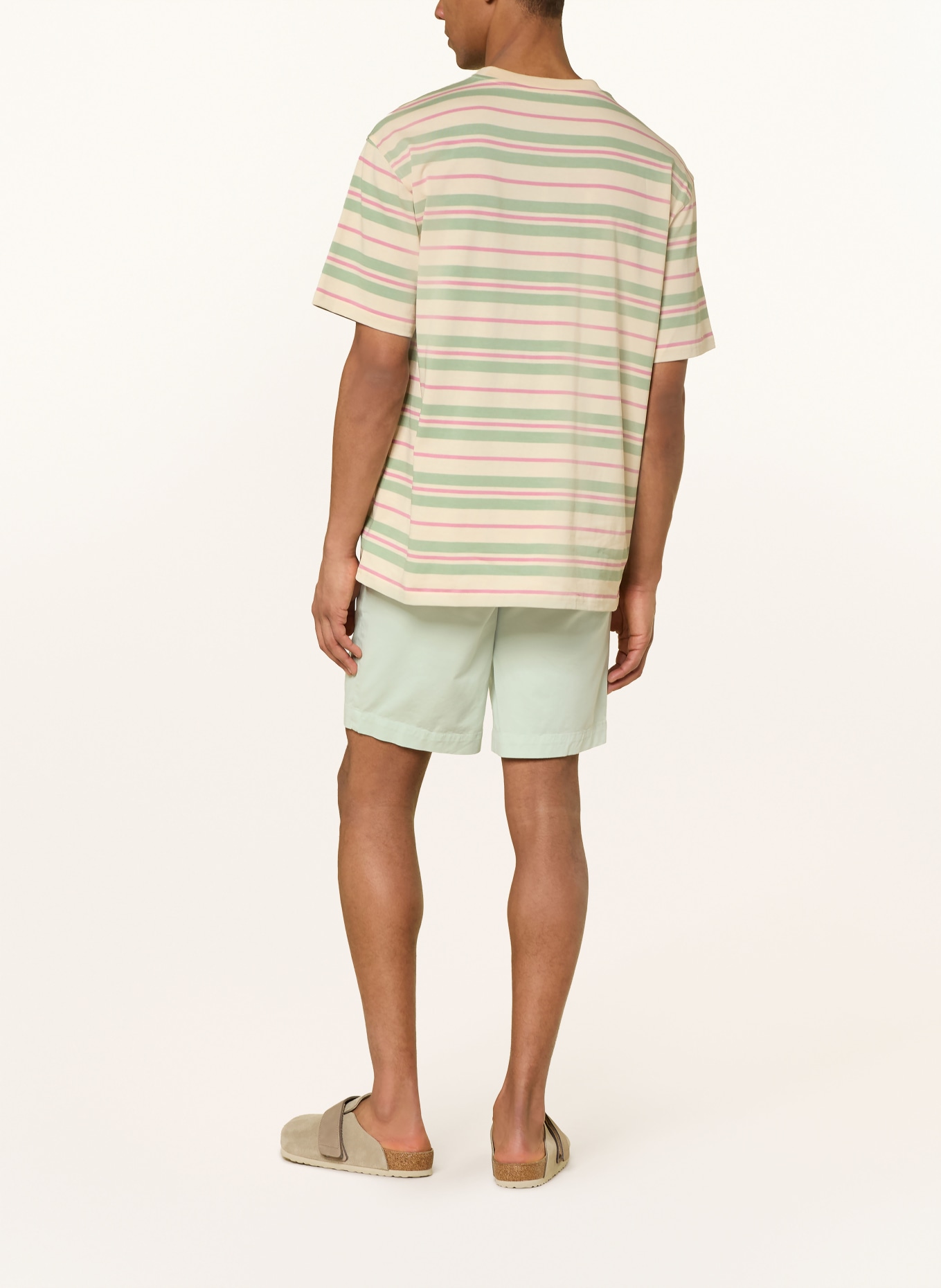 ARMEDANGELS T-Shirt MAARKOS: HELLGELB / PINK / HELLGRÜN