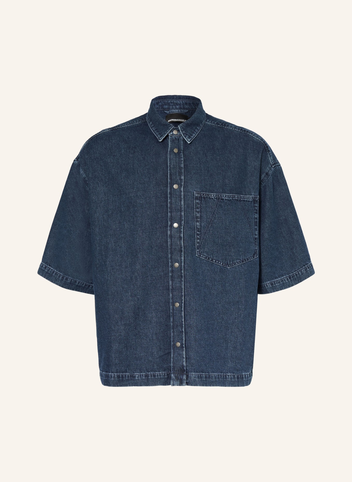 ARMEDANGELS Chemise en jean Comfort Fit: BLEU FONCÉ