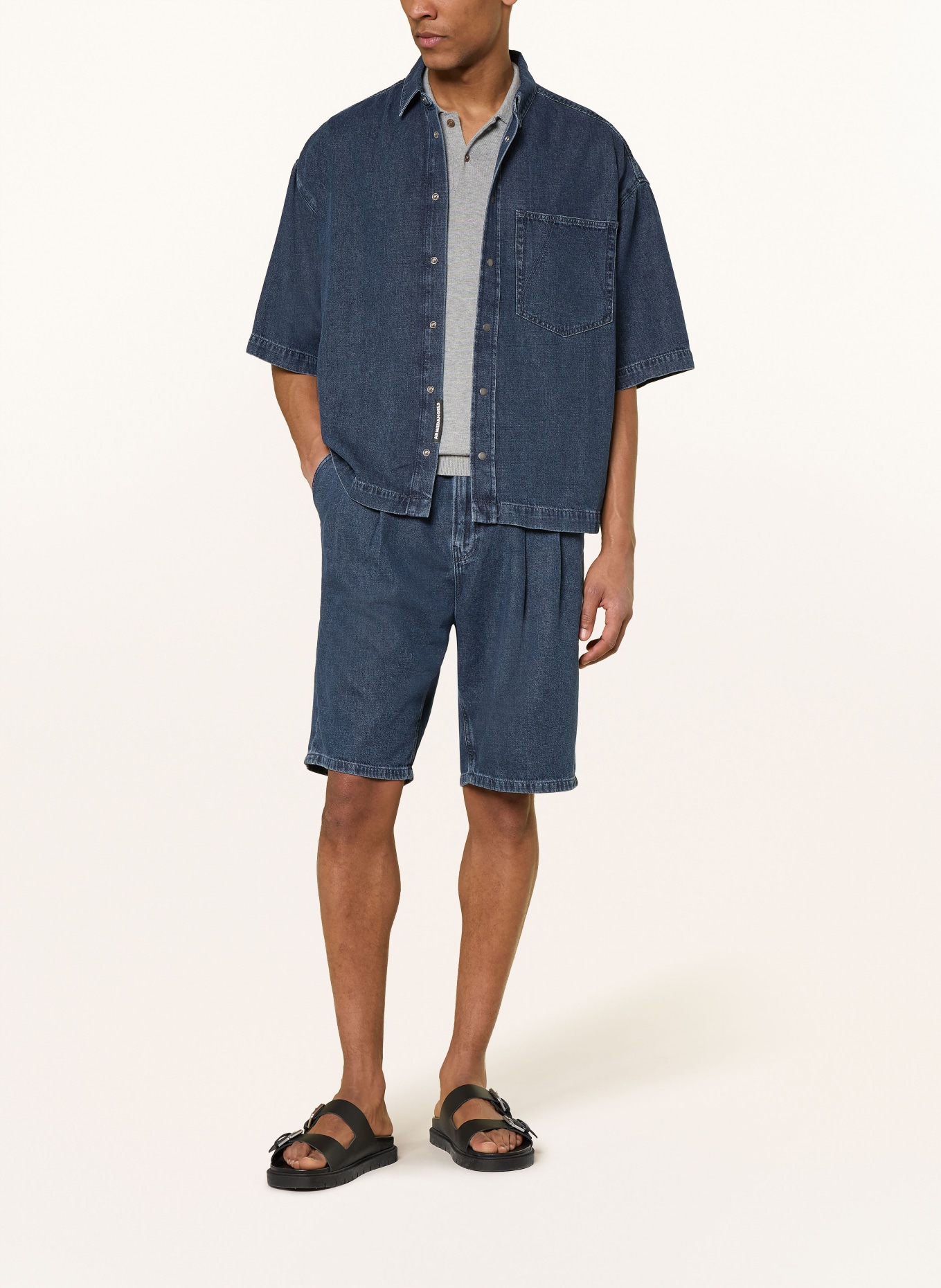 ARMEDANGELS Chemise en jean Comfort Fit: BLEU FONCÉ