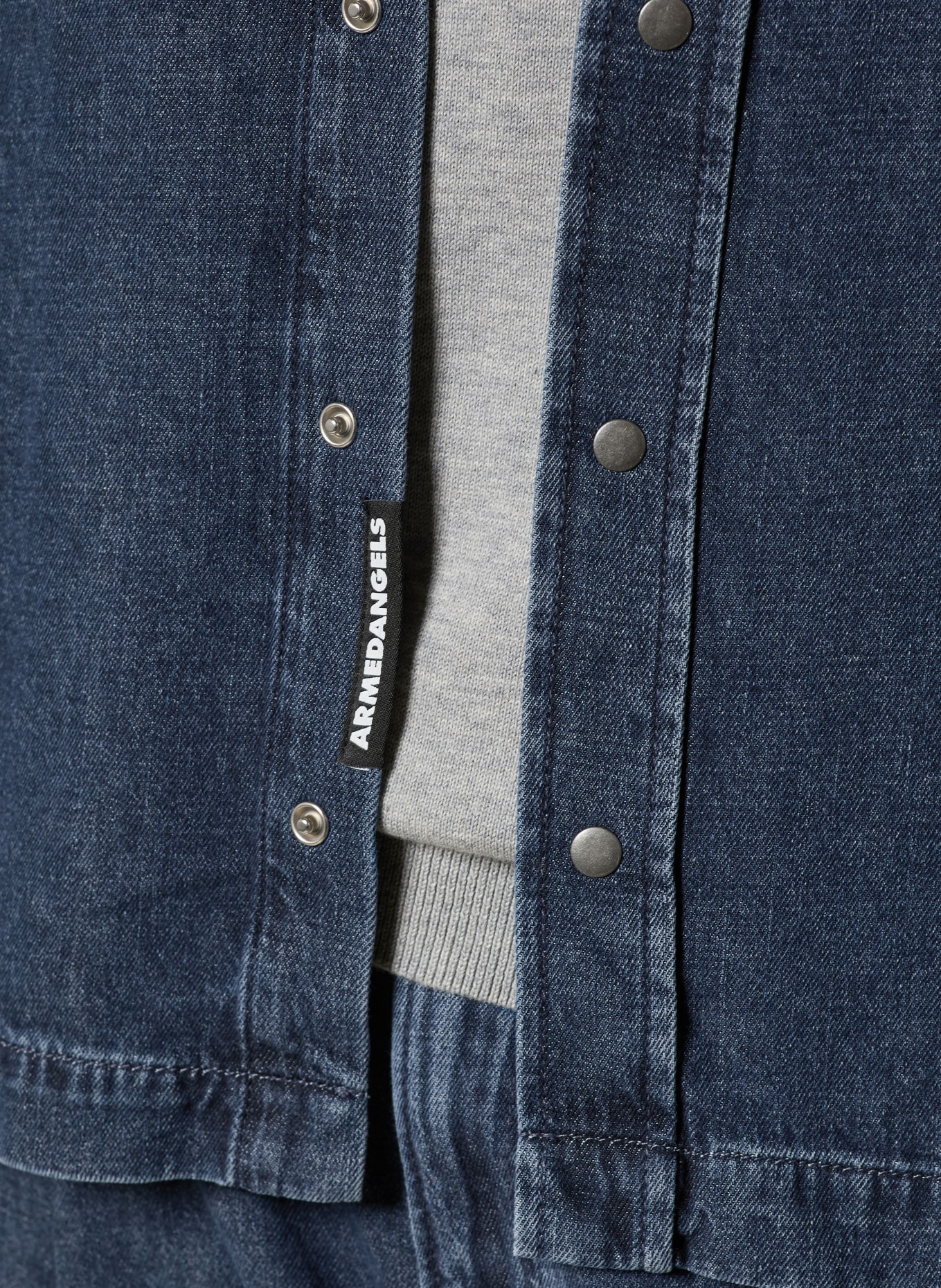 ARMEDANGELS Chemise en jean Comfort Fit: BLEU FONCÉ